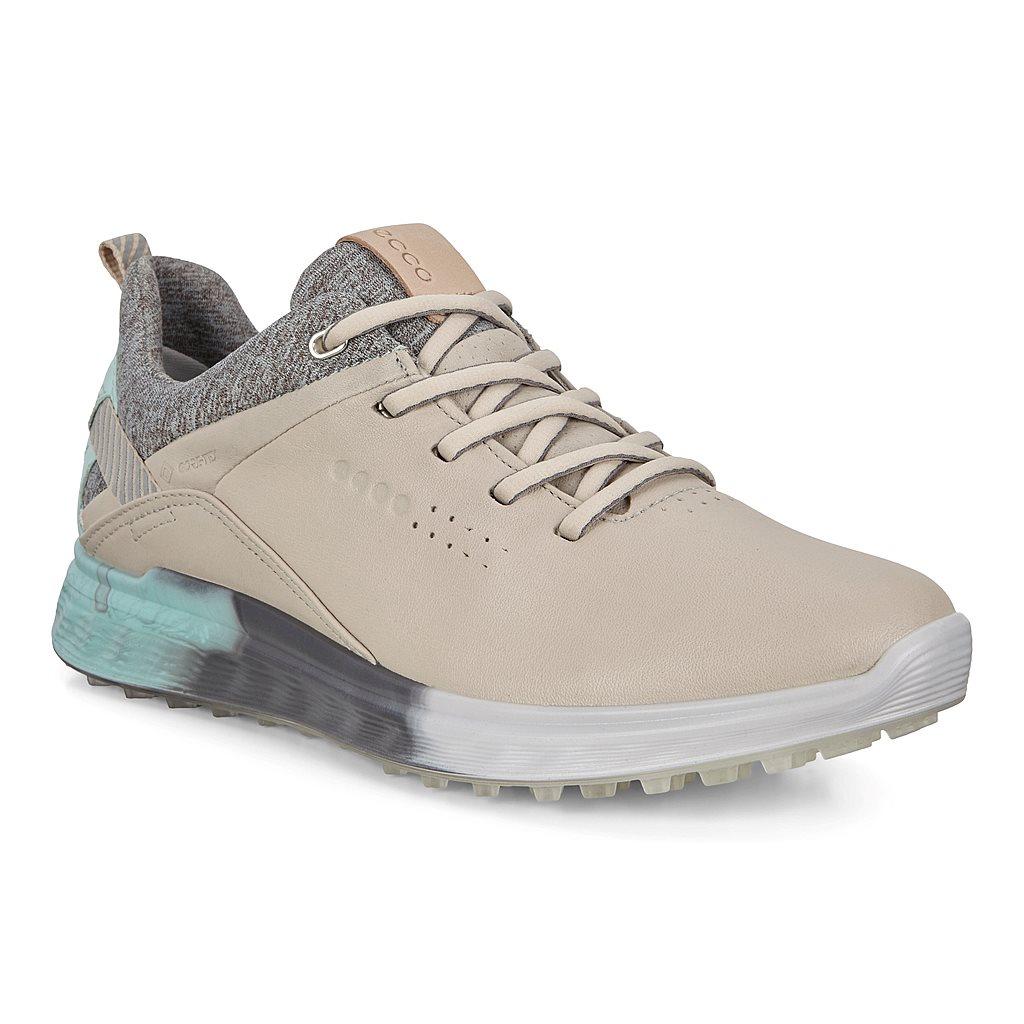 Chaussures De Golf Ecco Golf S-Three Femme Beige 3580-SVENK